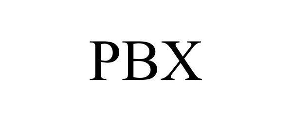 Trademark Logo PBX