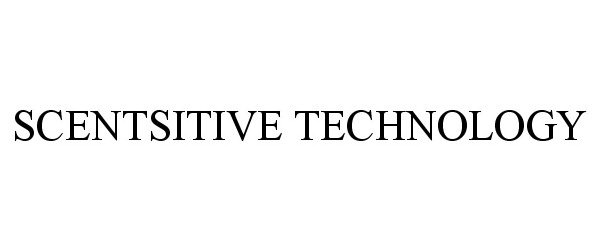 Trademark Logo SCENTSITIVE TECHNOLOGY