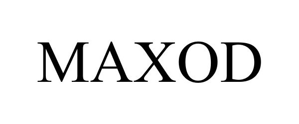 Trademark Logo MAXOD