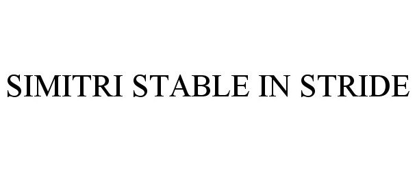  SIMITRI STABLE IN STRIDE