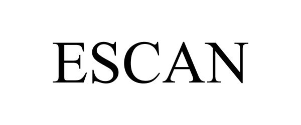 Trademark Logo ESCAN