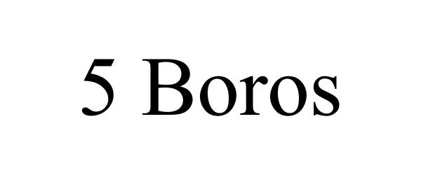 Trademark Logo 5BOROS