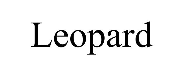 Trademark Logo LEOPARD