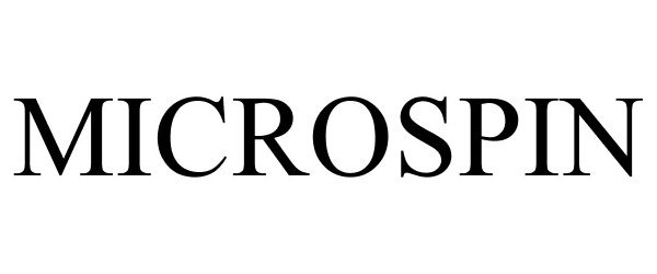 Trademark Logo MICROSPIN