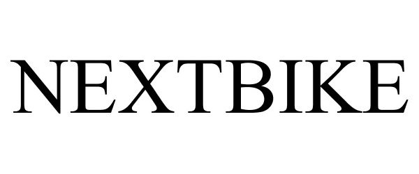Trademark Logo NEXTBIKE