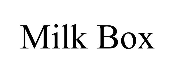  MILK BOX