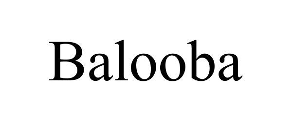 Trademark Logo BALOOBA