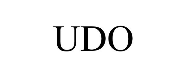 Trademark Logo UDO