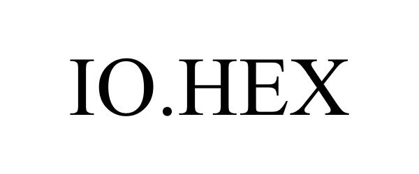 Trademark Logo IO.HEX