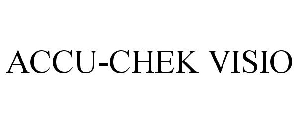 Trademark Logo ACCU-CHEK VISIO