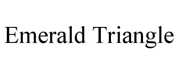 Trademark Logo EMERALD TRIANGLE