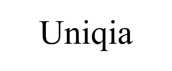Trademark Logo UNIQIA