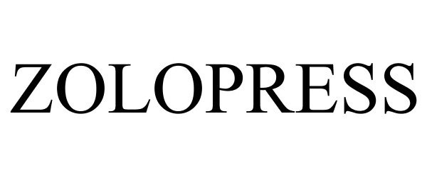 Trademark Logo ZOLOPRESS