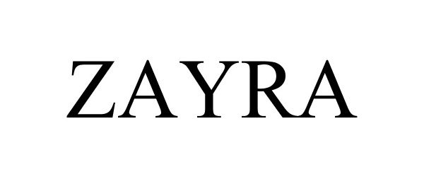 Trademark Logo ZAYRA