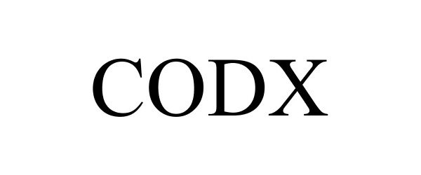 Trademark Logo CODX