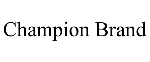  CHAMPION BRAND