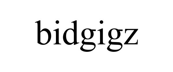 Trademark Logo BIDGIGZ