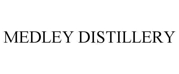 Trademark Logo MEDLEY DISTILLERY