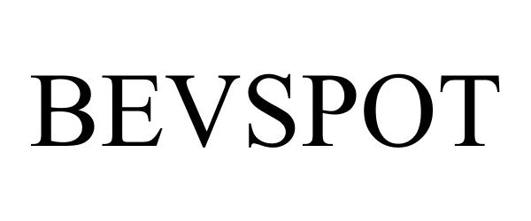 Trademark Logo BEVSPOT