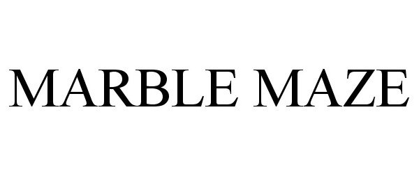 Trademark Logo MARBLE MAZE