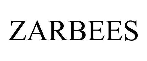 Trademark Logo ZARBEES