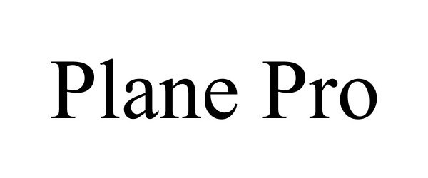 Trademark Logo PLANE PRO
