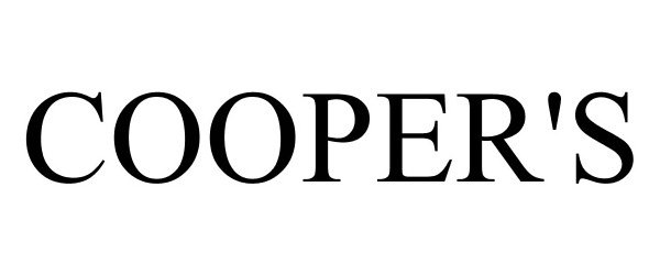 Trademark Logo COOPER'S