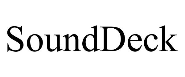 Trademark Logo SOUNDDECK
