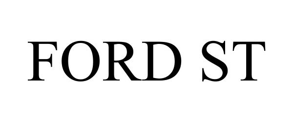 Trademark Logo FORD ST