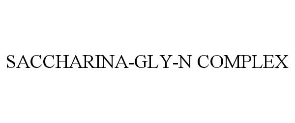 Trademark Logo SACCHARINA-GLY-N COMPLEX