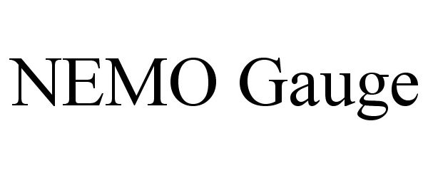 Trademark Logo NEMO GAUGE