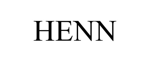 Trademark Logo HENN