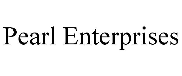 Trademark Logo PEARL ENTERPRISES