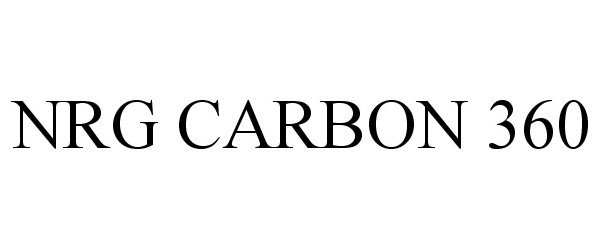 Trademark Logo NRG CARBON 360