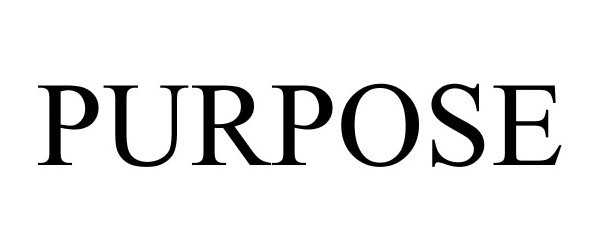 Trademark Logo PURPOSE