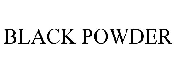 Trademark Logo BLACK POWDER