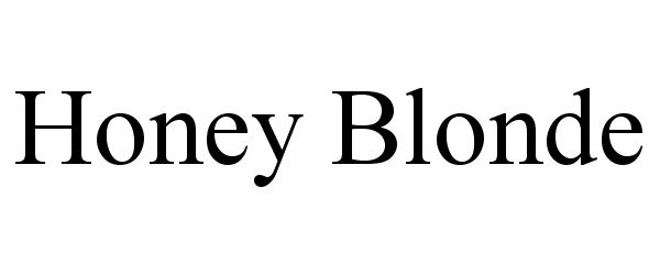 Trademark Logo HONEY BLONDE