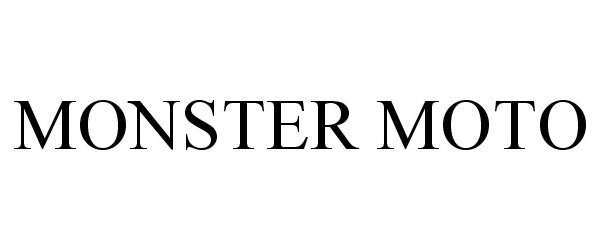 Trademark Logo MONSTER MOTO