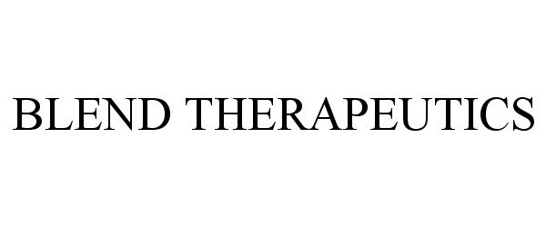 Trademark Logo BLEND THERAPEUTICS