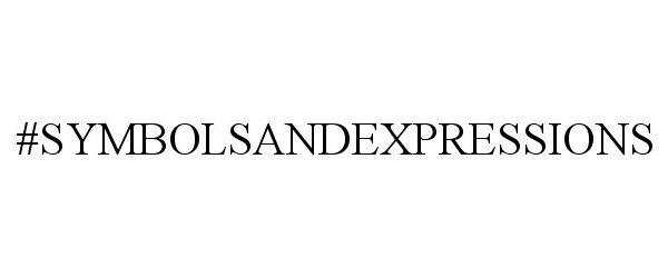 Trademark Logo #SYMBOLSANDEXPRESSIONS