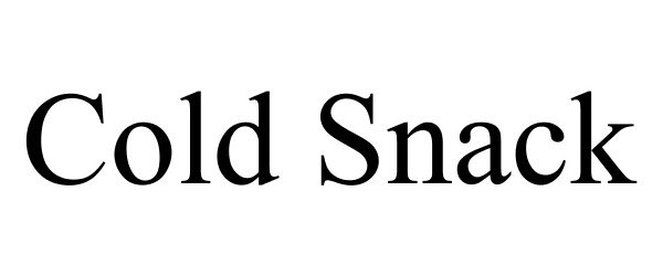Trademark Logo COLD SNACK