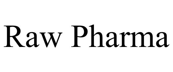 Trademark Logo RAW PHARMA