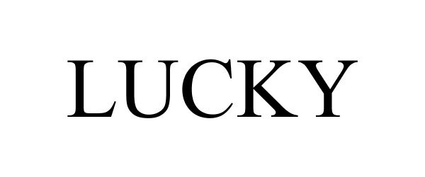 Trademark Logo LUCKY