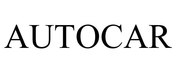 Trademark Logo AUTOCAR
