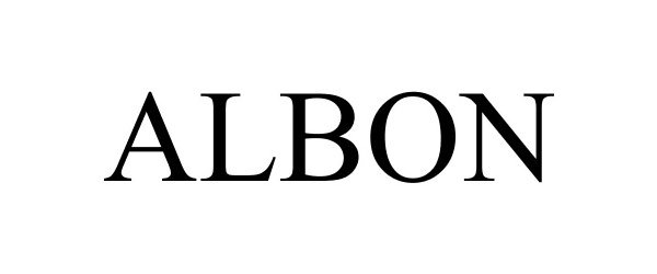 Trademark Logo ALBON