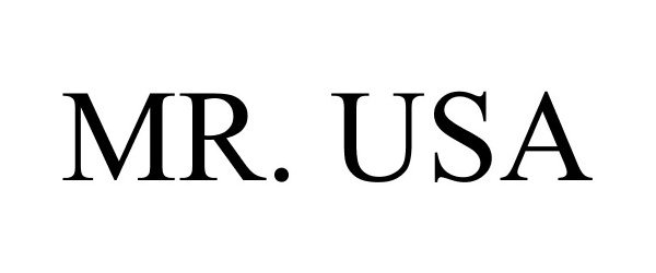 Trademark Logo MR. USA