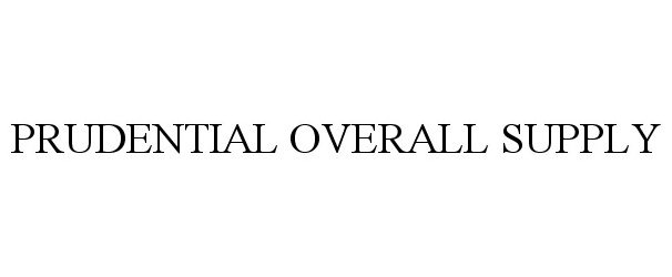  PRUDENTIAL OVERALL SUPPLY