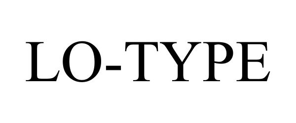 Trademark Logo LO-TYPE