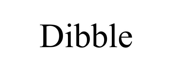 Trademark Logo DIBBLE