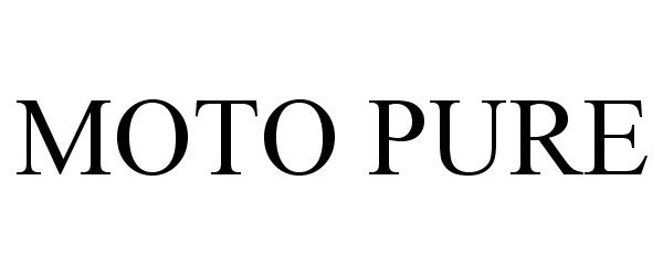 Trademark Logo MOTO PURE